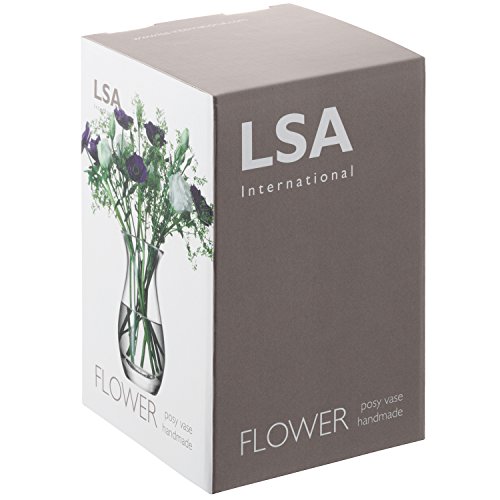 LSA International 17,5 cm Blumenstrauß Vase, transparent - 5