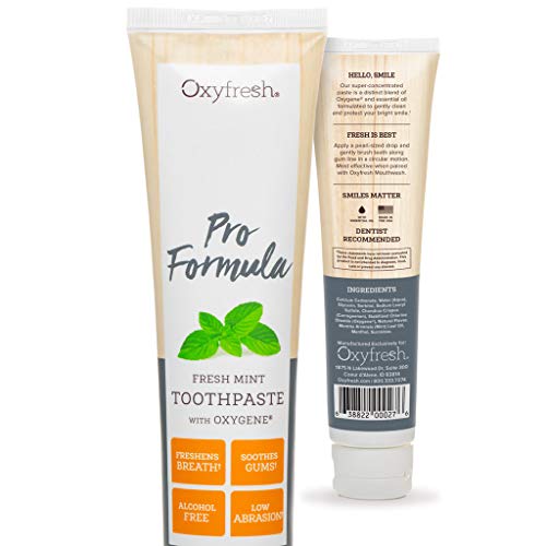 Oxyfresh Original Mint Toothpaste: For Long-Lasting Fresh Breath & Healthy Gums. Dentist recommended. No Artificial Colors, Low-Abrasion. by Oxyfresh