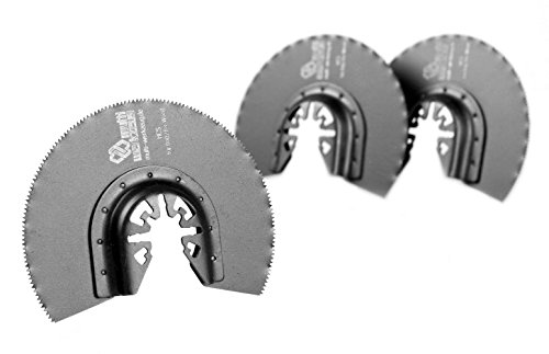 MW multi werkzeug® 3 Stück HCS Universal Multitool Segment-Sägeblätter 88mm für Holz, Gips und Kunststoff passend für AEG, Black&Decker, Bosch, Einhell, Fein Multimaster, Makita, Topcraft, Worx