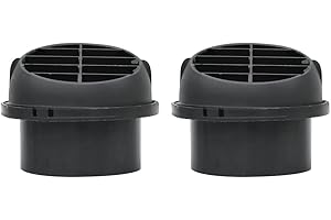 iSpchen 2 Stück Standheizung Luftauslässe 75mm Auto Lüfterheizung Luftauslass Heizungskanal Zubehör für Luftheizung Standheizung A/C Lüftungsschlitze Auto Bus Boot Entlüftung Auslass