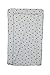 SUPER SOFT PADDED WATERPROOF BABY CHANGING MAT - WHITE WITH BLACK SPOT