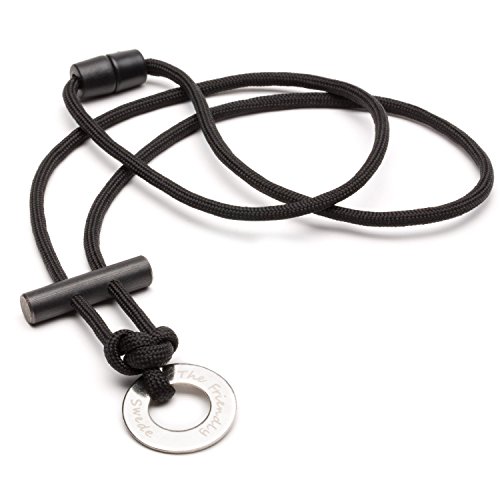 The Friendly Swede Paracord Halskette mit Feuerstahl – Survival Halsband mit Sicherheitsverschluss für Damen und Herren