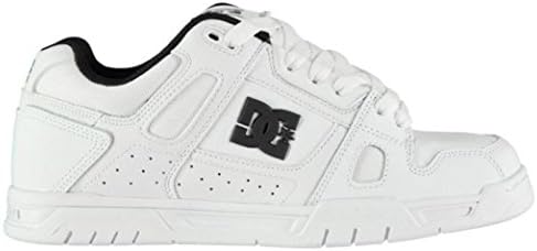 DC Mens Stag Sneakers, White/Blue (UK 9, EU 43)