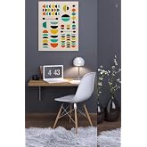 Duvara Monte Katlanabilir Yemek &Ccedil;alışma Balkon Masası Ceviz 90X50 Cm