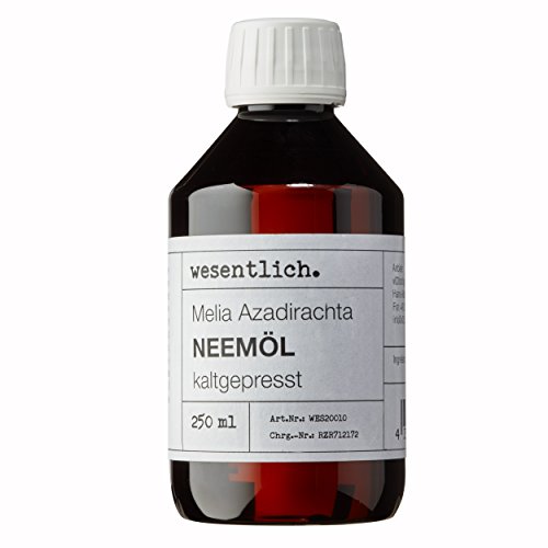 Neemöl kaltgepresst 250ml - 100% reines Niemöl (Melia Azadirachta) von wesentlich.