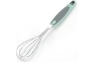 Starchef Stainless Steel Whisk Egg Whisk Wire Whisk Egg Beater Soft Grip（11”）