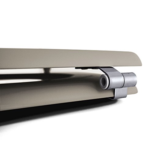 banjado – taupe Design Toilettendeckel WC Sitz Brille 36m x 5cm x 45cm mit Motiv Ecken - 5