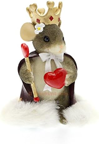 Charming Tails - Queen of My Heart - Mouse Queen with Crown & Heart