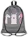 Produktbild Aminata Kids - Turnbeutel Einhorn Flamingo Lama Mädchen Frauen Damen hell-grau Sport-Beutel Fitness Yoga Sachen Festival Tanzen Hipster Jugend-lich-e-n Sprüche Lamas Flamingos cool-er Tasche-n…
