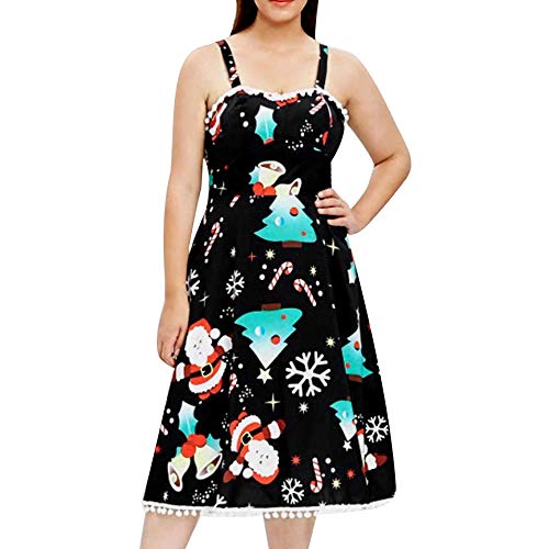 Womens Christmas Swing Dress Plus Size Girls Gift Ladies Vintage |  Desertcart BAHRAIN