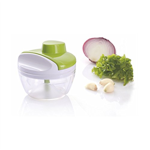 Wonderchef Easy Plastic Chopper, 12cm, White/Green