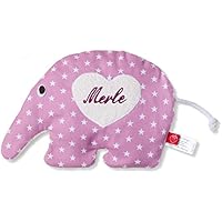 Wärmekissen Baby: Ameisenbär Albertine (Körnerkissen) mit Namen - für Kinder