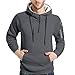Produktbild Mantel Herren,Herren Reine Farbe Reißverschluss Pullover Langarm mit Kapuze Sweatshirt Tops Bluse, Binggong Herren Mantel