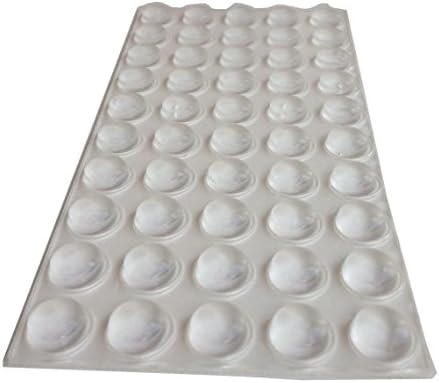 Plum Blossom 530 °C silentac Clear Self Adhesive Polyurethane Bumpers (Pack of 50