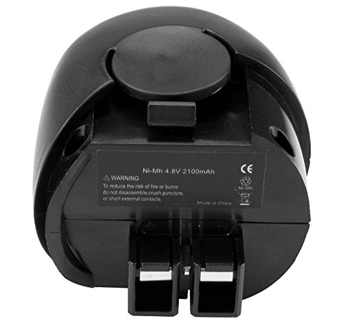 2x Hochleistungs Ni-MH Akku, 4,8V / 2100mAh für Metabo Powergrip 2 II Powermaxx Powergrip Flashlight Power Grip 2 II Powergrip2 6.00063.50 6.02410.50 6.00064.50 6.27000.00 ersetzt 6.27270 6.27271 6.27273 6.31858 60005952 631858000 - 2