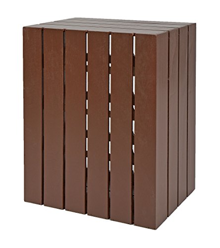ts-ideen Landhaus Weinregal Braun für 16 Flaschen Flaschenregal braunes Holz Wein Regal Board - 8