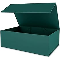 NOVELTYBOXUSA Grüne Geschenkbox Mit Magnetverschluss – 22,9x17,8x10,2 Cm, 3 Stück Für Hochzeit, Geburtstag & Mehr