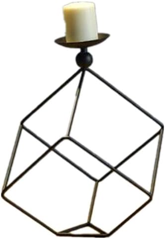 YANFEI Candlestick Modern Continental Style Retro Personality Candlestick Simple Geometric Style Candle Holder Creative Handicrafts Home Decorations , (small) 20*20*26.5cm