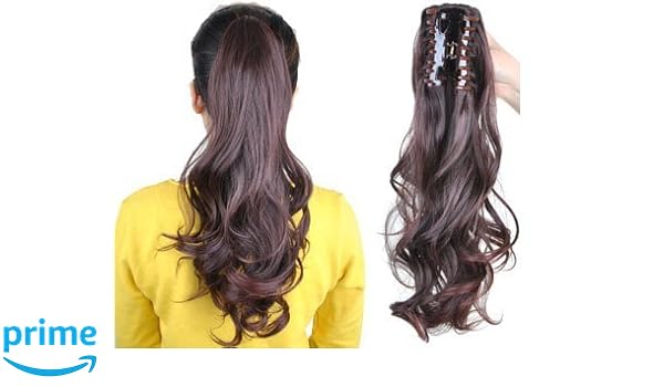 Kvitoe Instant Natural Colour Hair Volume Ponytail Claw Clutcher