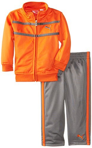 PUMA - Kids Babys Infant Logo Tricot Set, Red Orange, 12 Months Color: Red orange Size: 12 Months