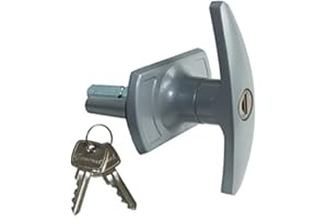 SPARES TO SUIT HENDERSON Locking T Handle 57mm Shaft (Garage Door Spare Parts) to Suit Henderson Doors