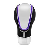 Opciones flexibles: Parte inferior de la perilla del engranaje diseñada con 3 ranuras de rosca diferentes (12 mm / 10 mm / 8 mm), que son de transmisión manual universal y transmisión automática sin bloqueo / botón.
