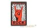Produktbild Platte Metall Deko Vintage – Rock Tune Up Turn Loud (20 x 30 cm)