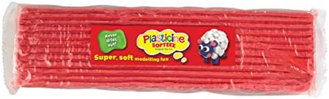 Plasticine Softeez 500g Slab - Choose Your Colour (Red)