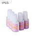 Elite99 5 Bottles Strong Adhesive Nail Art Glue Professional False Acrylic Quick Drying 10g