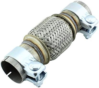 Universal 50 x 100 mm Stainless Steel Flexible Hose. Complete with fixing clamps