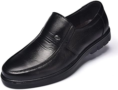 LYZGF Men Spring And Autumn Business Casual Non-slip Chef Work Shoes Middle-aged Father Shoes,Black-39