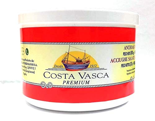 COSTA VASCA - Acciughe Salate Mar Cantabrico 10 Pesci per Strato - 3kg - [1 unitá]