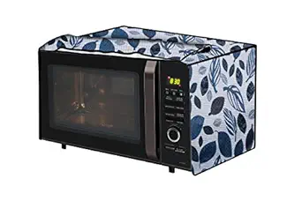 The Furnishing Tree Microwave Oven Cover for Borosil Prima 30 Liter 1500 Watt Convection Oven Toaster Griller (OTG) Ditzy Pattern Grey Base