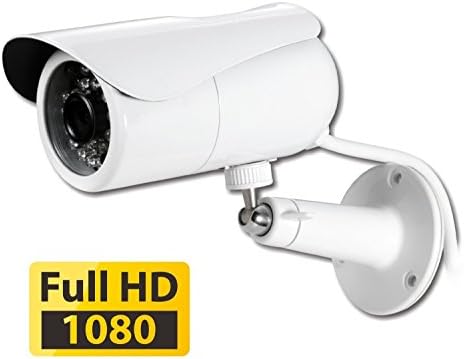 PHYLINK Bullet HD 1080P, Waterproof Outdoor Home Security CCTV Network IP Camera, True Day Night Vision, Wide Viewing Angle, PoE, Motion Detection triggered Email Alert, DVR Micro SD Card Internet Access, Plug and Play App for Mobile, PC and Mac compatible,PLC-335P (1080P 4MM LENS POE)
