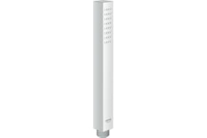 ‎GROHE GROHE Euphoria Cube Stick, Duschkopf (Handbrause mit 1 Strahlart, Antikalk-System, Universalanschluss passend zu Standard Duschschläuchen), chrom, 27698000