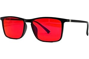 UVtech SLEEP-3R 100% Blaulichtfilter und Grünlichtfilter rote Brille Computerbrille PC Gaming Bluelight Filter Uv Blue Light Blocking Glasses Anti Damen Herren