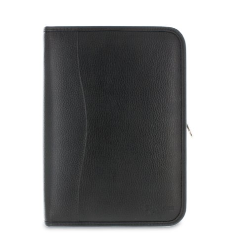 rooCASE Apple iPad Air Executive Portfolio Leather Case Cover – Black (with Pen Stylus) - 3