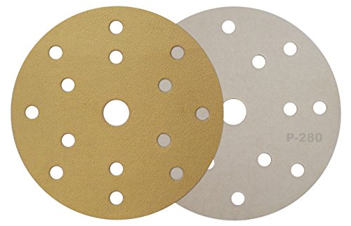 sandyflex g-280 – Pack von 100 Schleifscheiben mit Klett (150 mm, 15t)