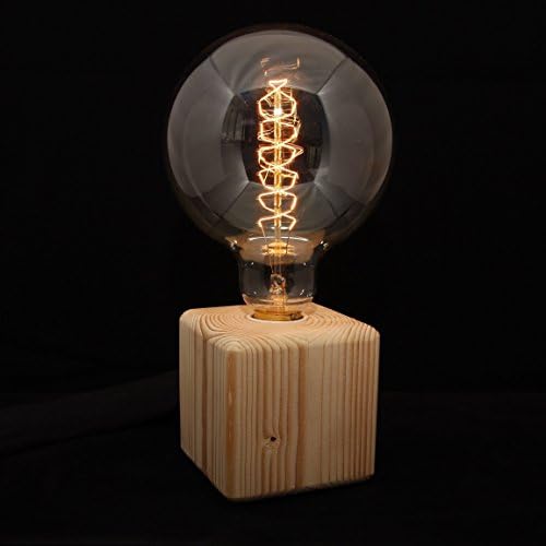 The Cube Lamp With Free Edison Bulb inc (Retro style Edison Bulb)