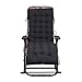 Produktbild Outdoor Chaiselongue Kissen gepolsterte Schaukelstuhl Sitzkissen Pad Sonnenliege Matratze weich gemütlich - schwarz