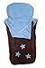 :Cozyosko, Reversible Padded Buggy Bag - Chocolate/Jacaranda
