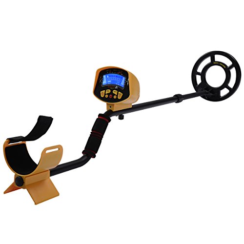Costway Metalldetektor Metallsuchgerät Metallortungsgerät Suchspule Tiefensonde wasserdichter Suchkopf LCD-Anzeige bis 1,5M - 4