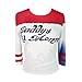 Produktbild NeuFashion Damen Mädchen Harley Quinn Cosplay T-Shirt Halloween-Kostüm Papa Lil Monster-Baseball-Hemd …