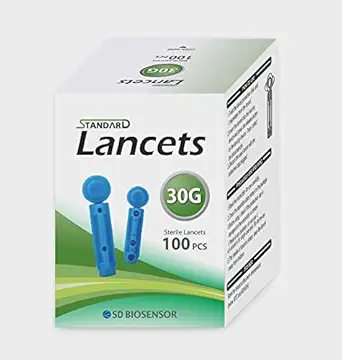 Standard Sterile Disposable Round Blood Glucose Comfort Needle Glucometer Lancet - 200 (Pcs)