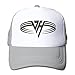 Produktbild Hittings Street Style Printed Pattern Van Halen Unisex Half Mesh Adjustable Baseball Cap Hat Snapback Red Ash