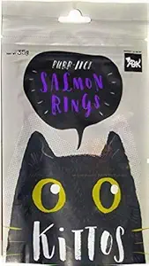 PetSutra Kittos Cat Treats Salmon Rings 35 gm Each, Pack of 5