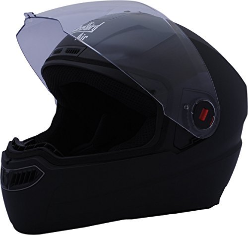 Steelbird Air SBA-1 Matte Full Face Helmet (Black, M)