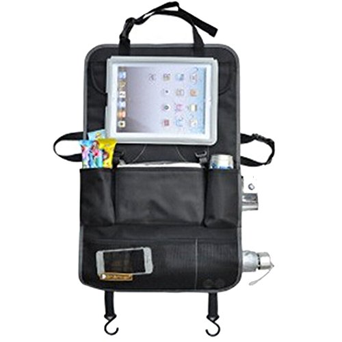 Leben Durable Multi-Purpose Car Back Seat Travel Organiser Case Bag For Tablet iPad iphone Drinks Towel Magazine