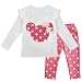 YiZYiF 2PCS Polka Dots Cartoon Baby Girl Clothes Outfit Top Leggings Trousers Set Pink 9-12 Months