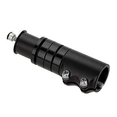 WAKE Réhausseur de potence pour vélo de montagne, vélo de route, VTT, BMX, Fixie (en alliage d'aluminium, réglable, noir)